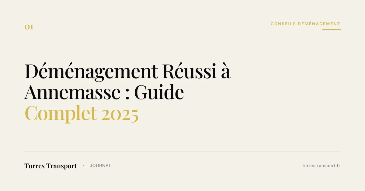 Déménagement Réussi à Annemasse : Guide Complet 2025